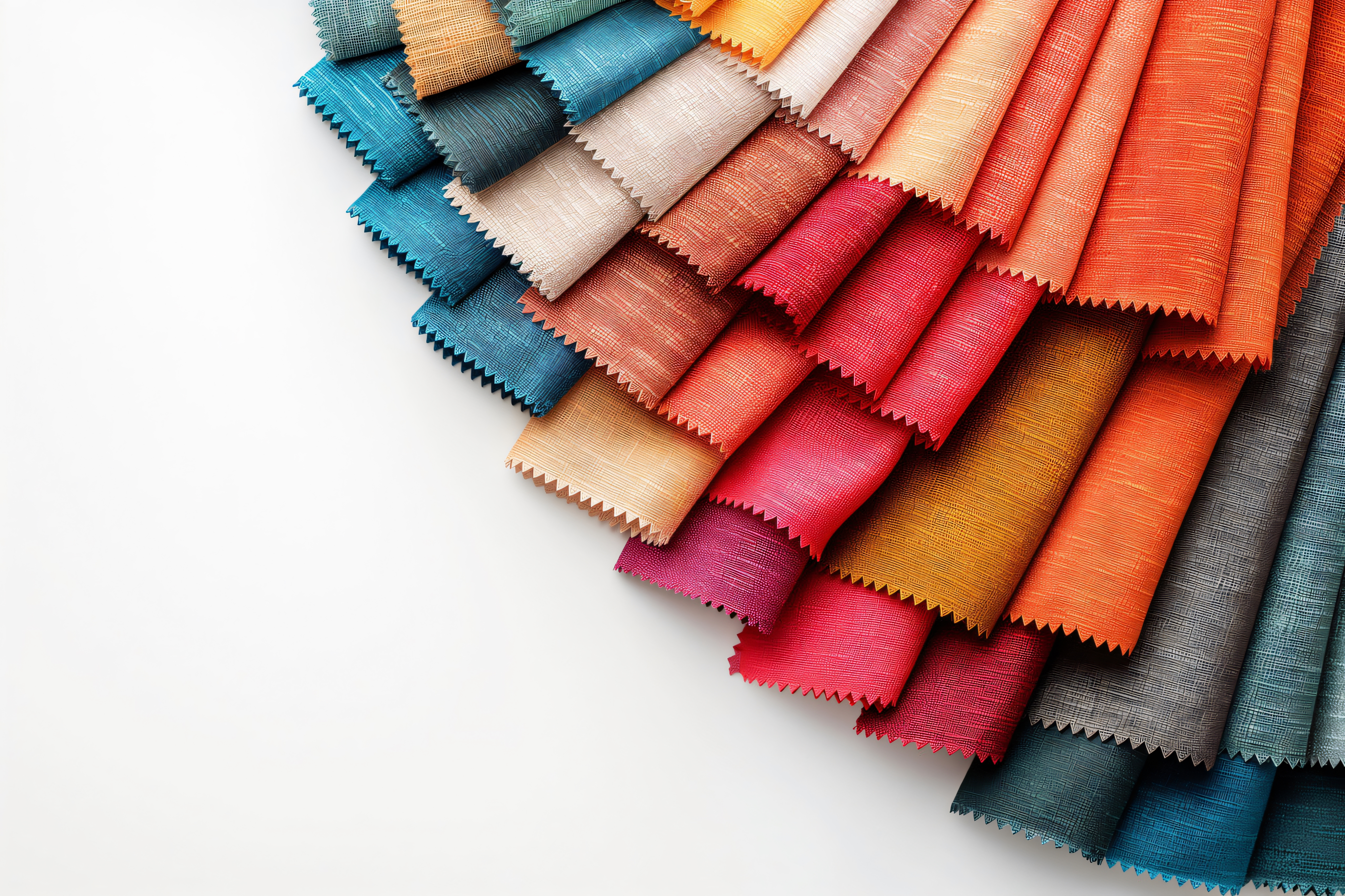 Rolls of spunbond non-woven fabric on a production line.